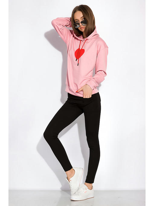 Женский худи с принтом Сердце — изображение 2