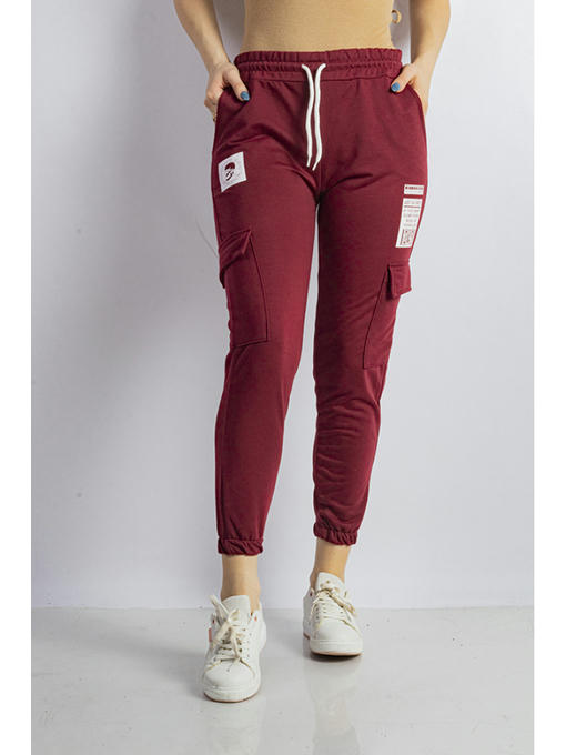 Брюки спортивные женские бордовые