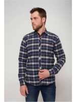 Рубашка мужская в клетку