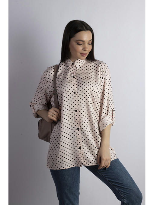 Рубашка женская светло-розовая