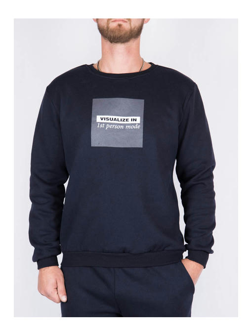 Костюм мужской темно-синий на флисе — изображение 3