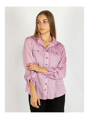 Рубашка женская сиреневая