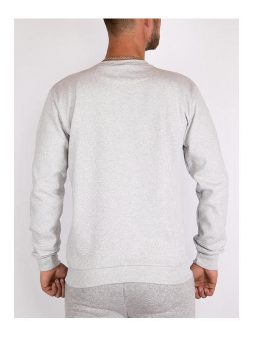 Свитшот мужской светло-серый на флисе — изображение 4