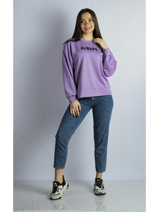 Свитшот женский сиреневый — изображение 2