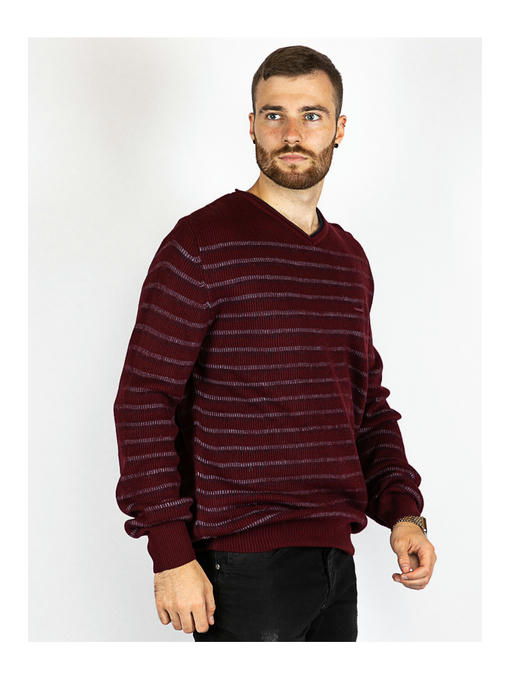 Свитер мужской бордовый — изображение 3