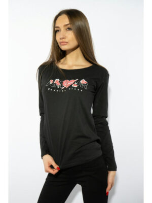 Лонгслив женский с принтом