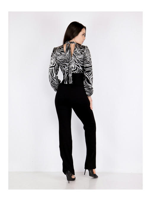 Комбинезон женский черно-белый — изображение 3