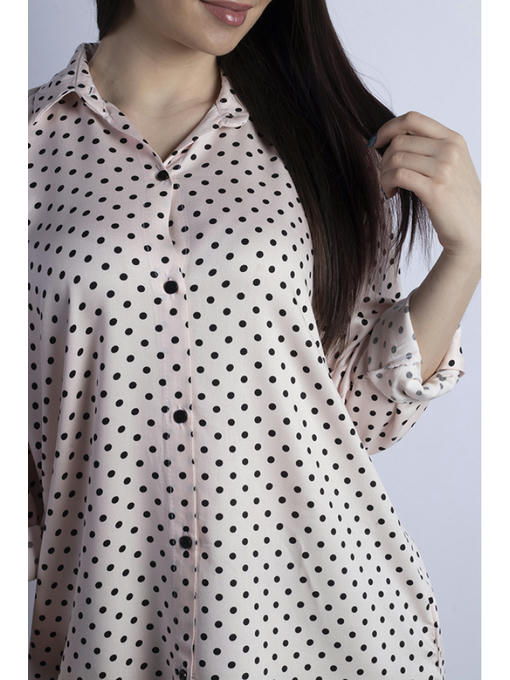 Рубашка женская светло-розовая — изображение 4