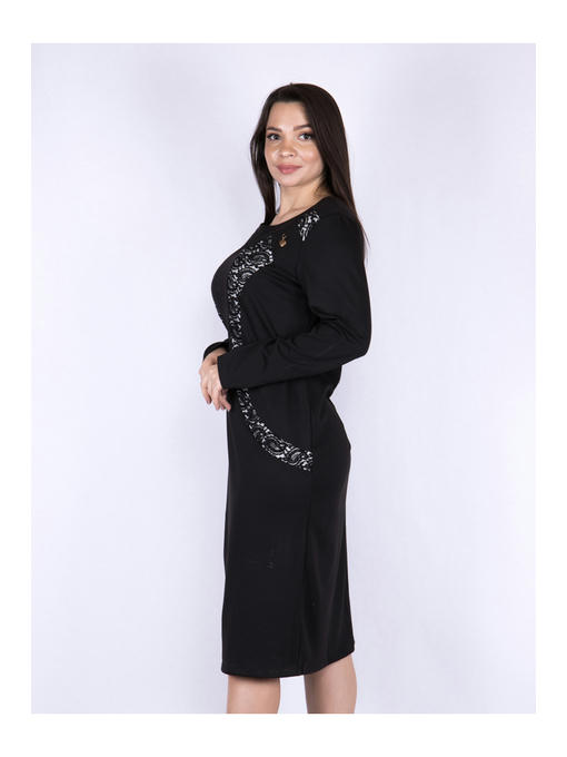 Платье батал черное — изображение 3