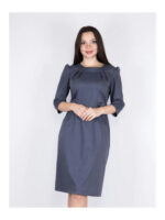 Платье сизое