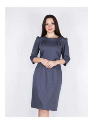 Платье сизое