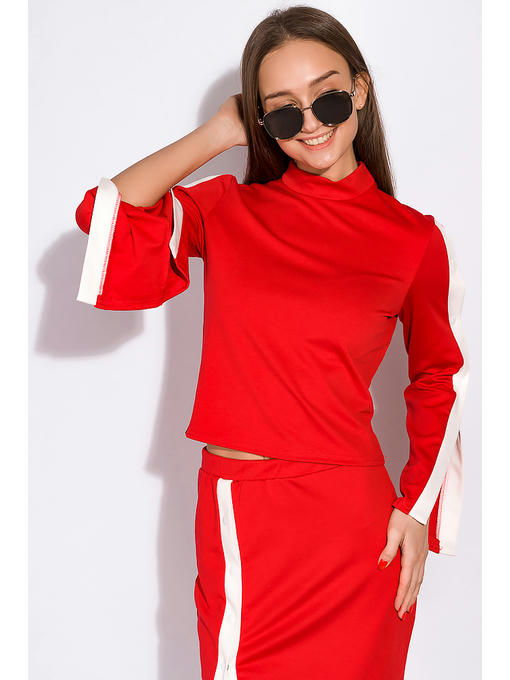 Костюм женский с разрезами на рукаве — изображение 2