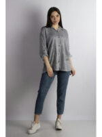 Рубашка женская темно-синяя