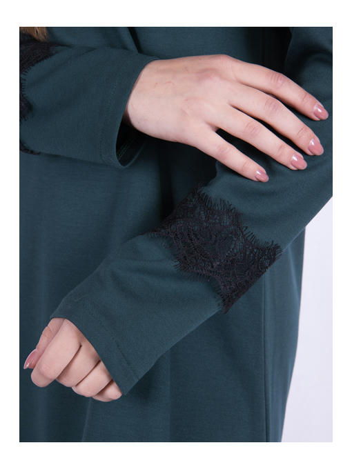 Платье цвет бутылочный — изображение 5