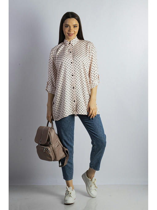 Рубашка женская светло-розовая — изображение 2