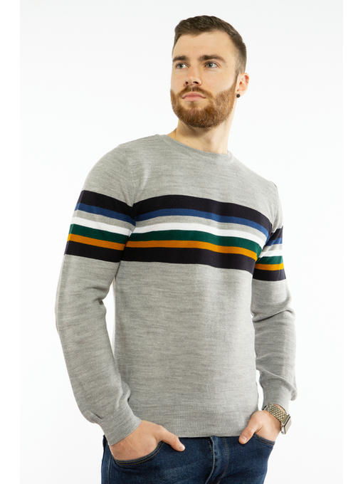 Свитер в полоску на груди — изображение 3