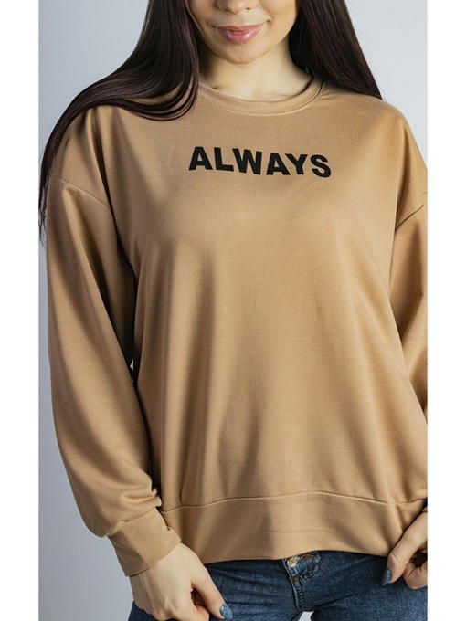 Свитшот женский бежевый — изображение 5