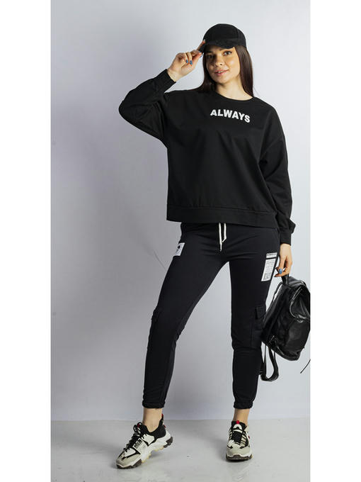 Брюки спортивные женские темно-синие — изображение 2