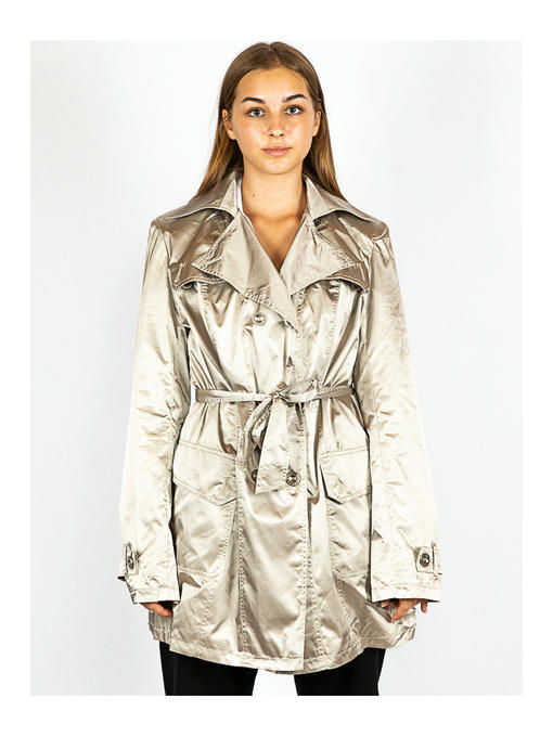 Плащ женский стальной