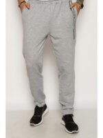 Брюки спортивные с буквенным принтом по линии карманов