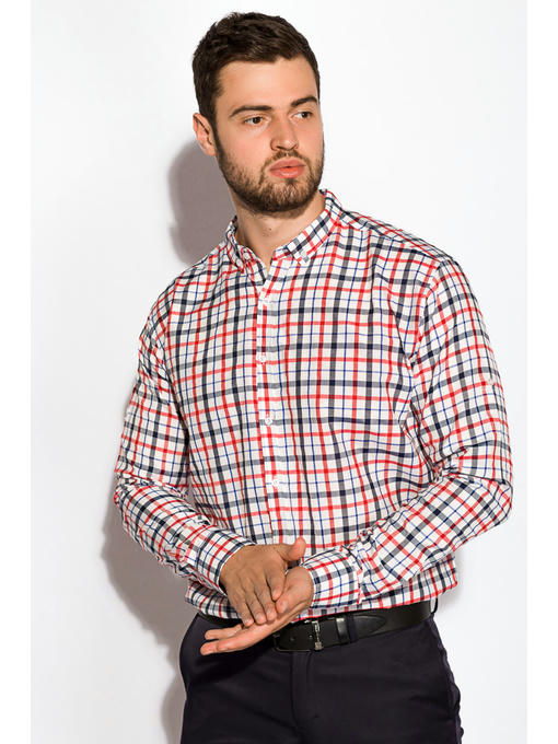 Рубашка в клетку с коротким рукавом — изображение 3