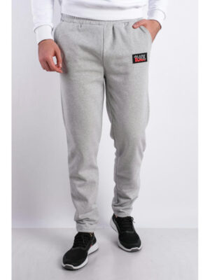 Брюки спортивные мужские светло-серые на флисе