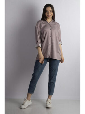 Рубашка женская вишневая