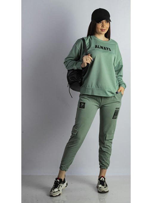 Брюки спортивные женские мятные — изображение 2