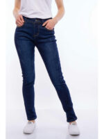 Джинсы женские с мелкими потертостями