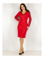 Платье красное