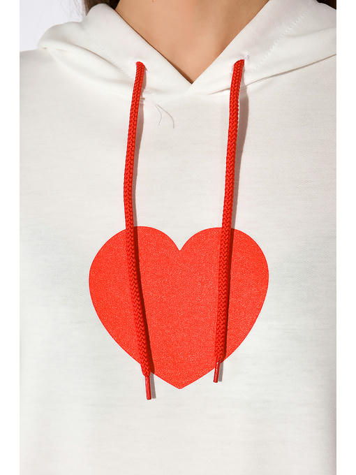 Женский худи с принтом Сердце — изображение 10