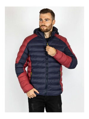 Куртка мужская темно-синяя/бордовая