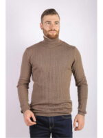 Гольф мужской темно-бежевый