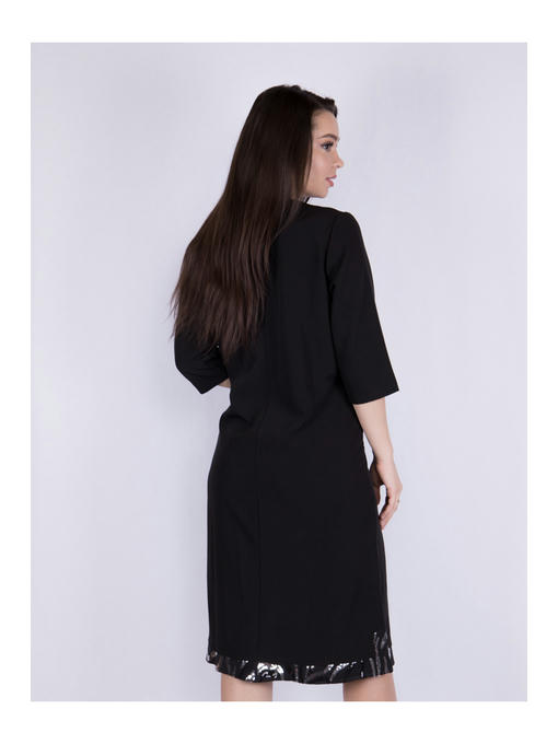 Платье батал черное — изображение 4