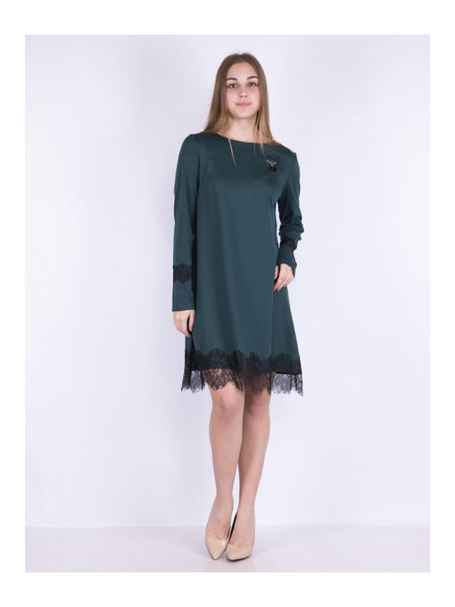 Платье цвет бутылочный — изображение 2