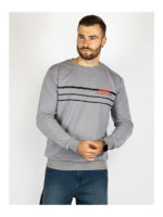 Свитшот мужской светло-серый