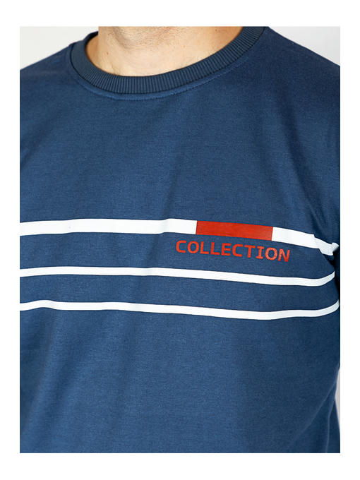 Свитшот мужской синий — изображение 5