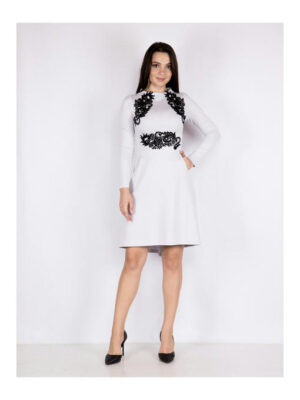 Платье светло-серое