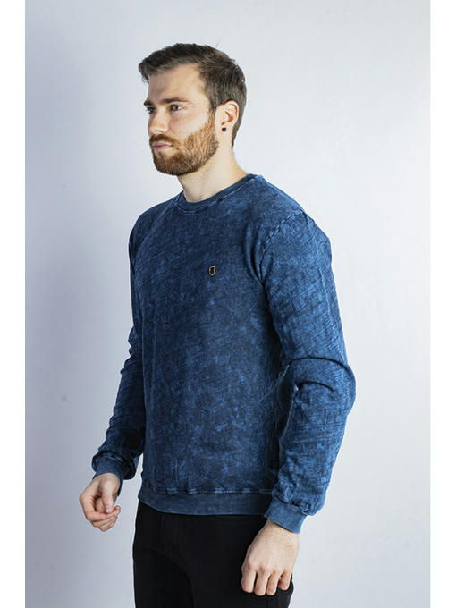 Свитшот мужской синяя варенка — изображение 3