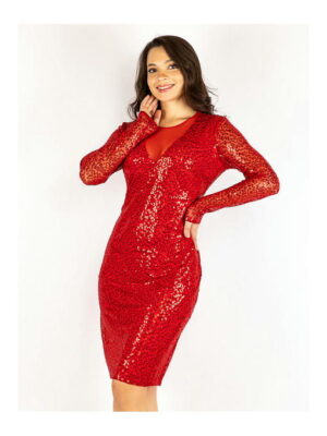 Платье красное