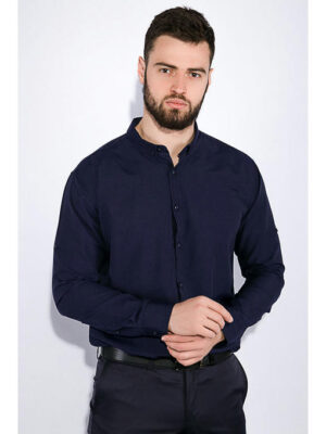 Рубашка мужская, однотонная