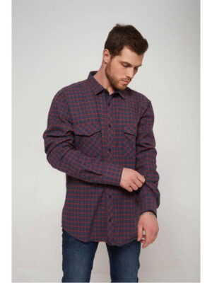 Рубашка мужская в клетку