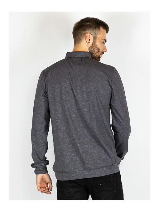 Батник мужской серо-молочный — изображение 4