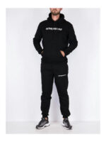 Костюм мужской черный на флисе