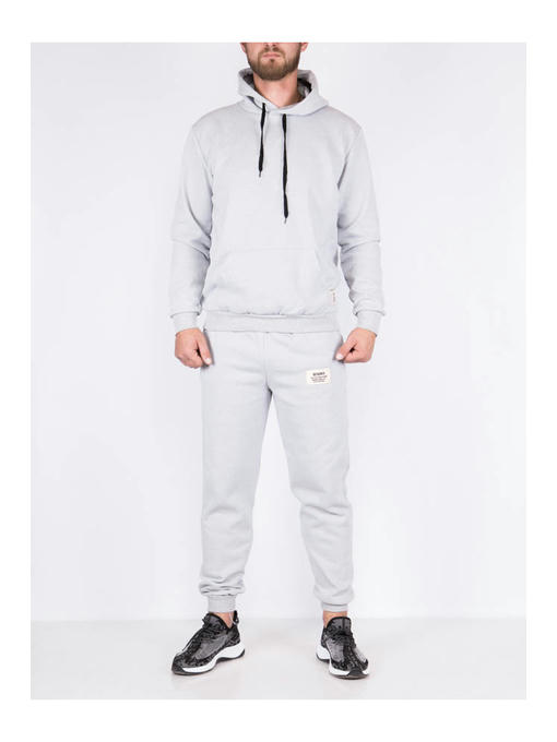 Костюм мужской светло-серый на флисе