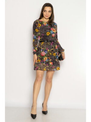 Платье с цветочным принтом