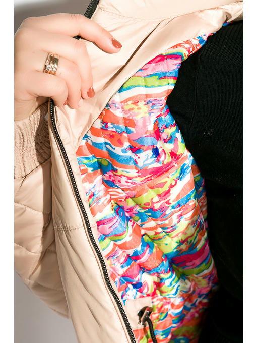 Пуховик женский однотонный — изображение 11