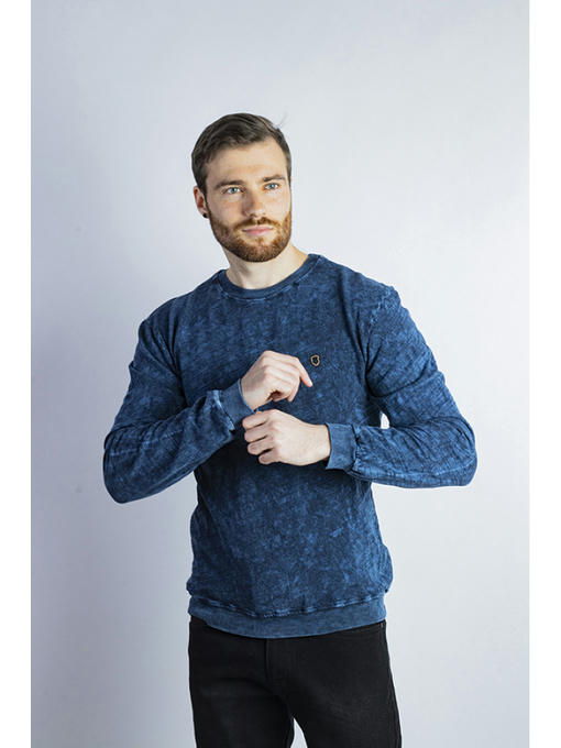 Свитшот мужской синяя варенка