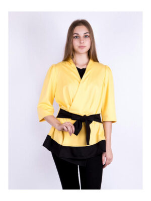 Жакет женский желто-черный