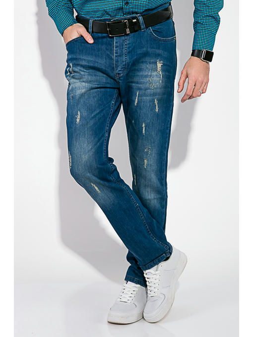 Джинсы мужские с царапками — изображение 3